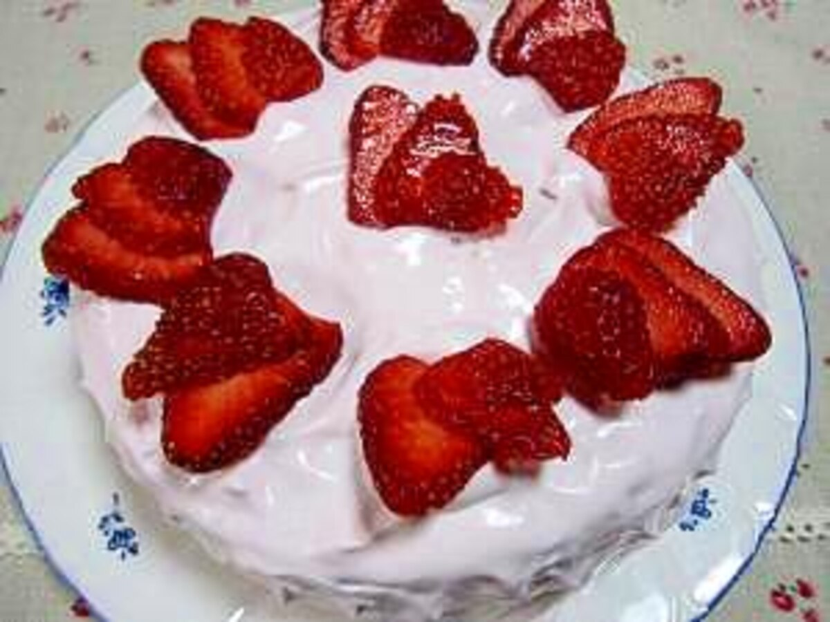 ほんのりピンク 母の日ケーキ レシピ 作り方 By Kinakotoume 楽天レシピ